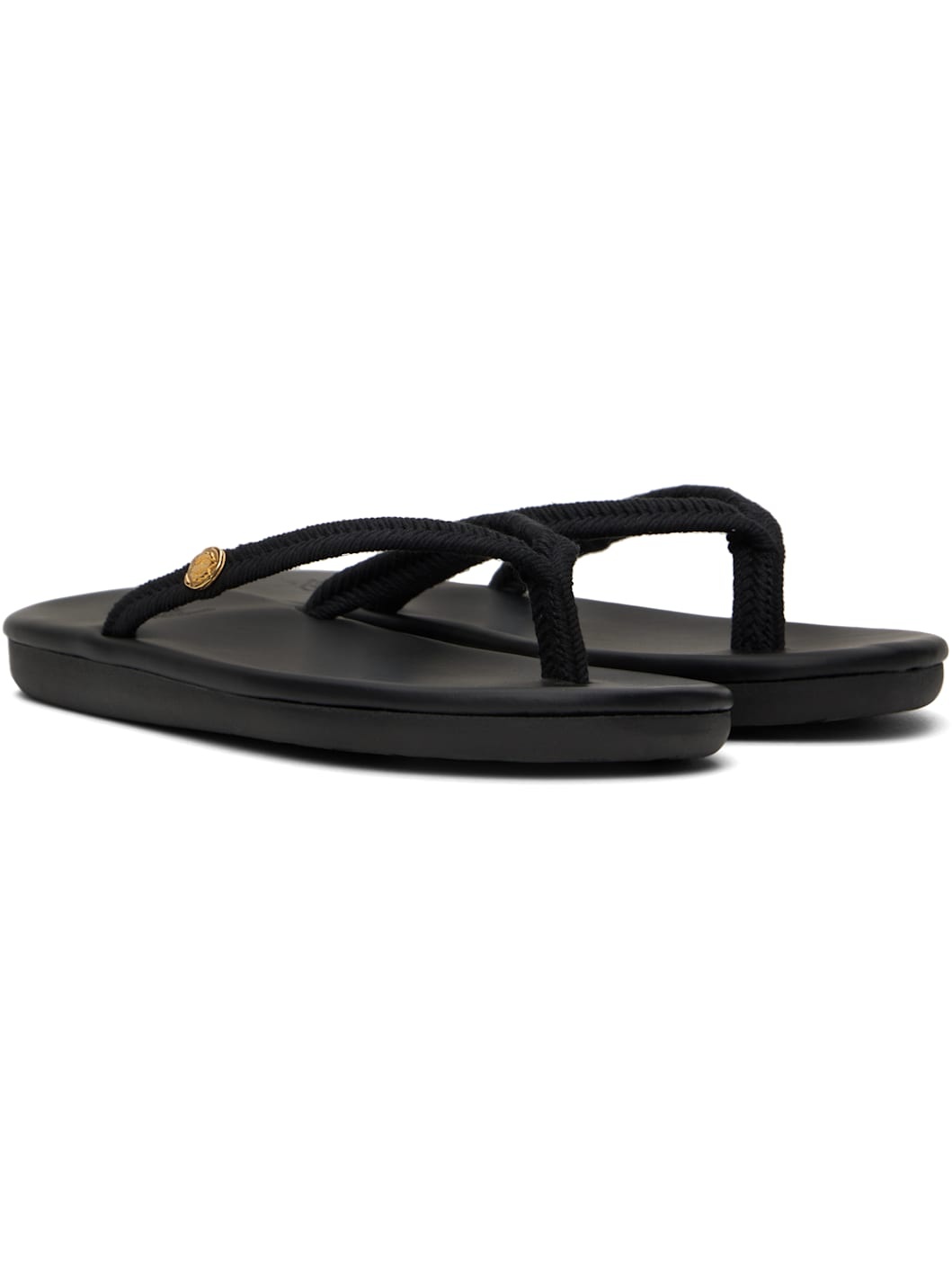 Black Saionara Rope Flip-Flops - 4