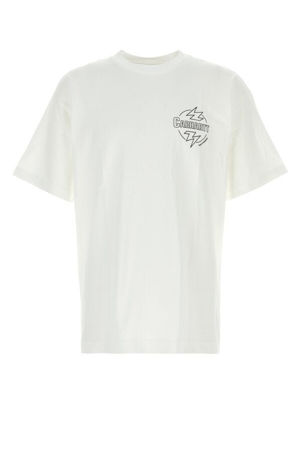 White cotton S/S Ablaze T-Shirt - 1