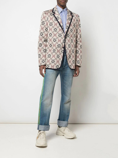 GUCCI GG pattern blazer outlook