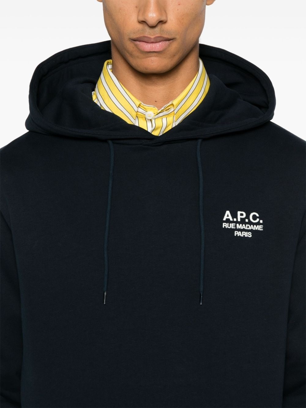 logo-embroidered hoodie - 5
