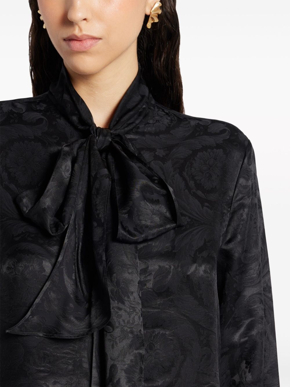 Barocco pussy-bow shirt - 5