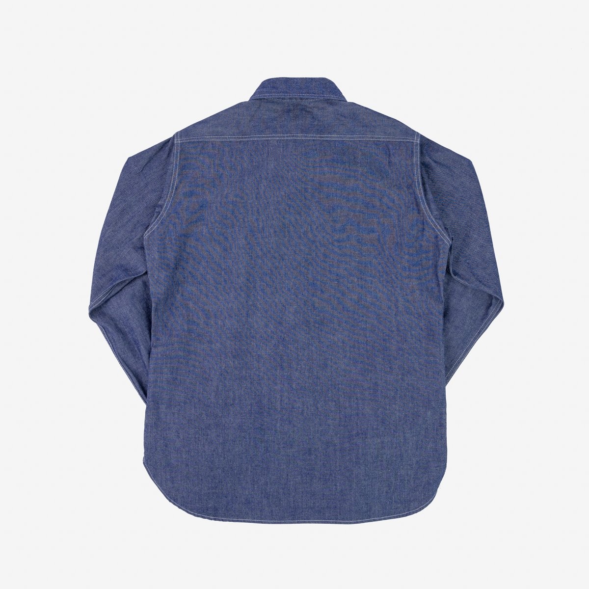IHSH-363-NAV 10oz Organic Chambray Work Shirt - Navy Blue - 6