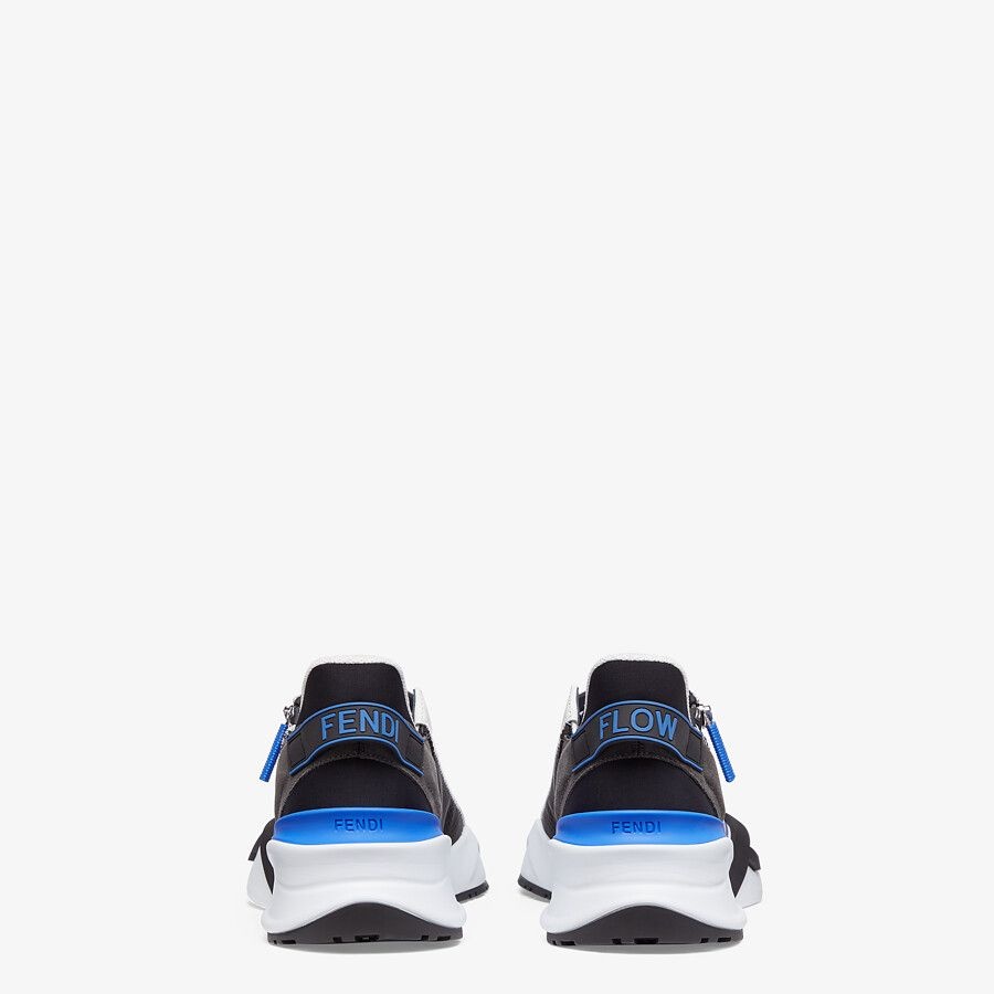 Blue nylon low-tops - 3