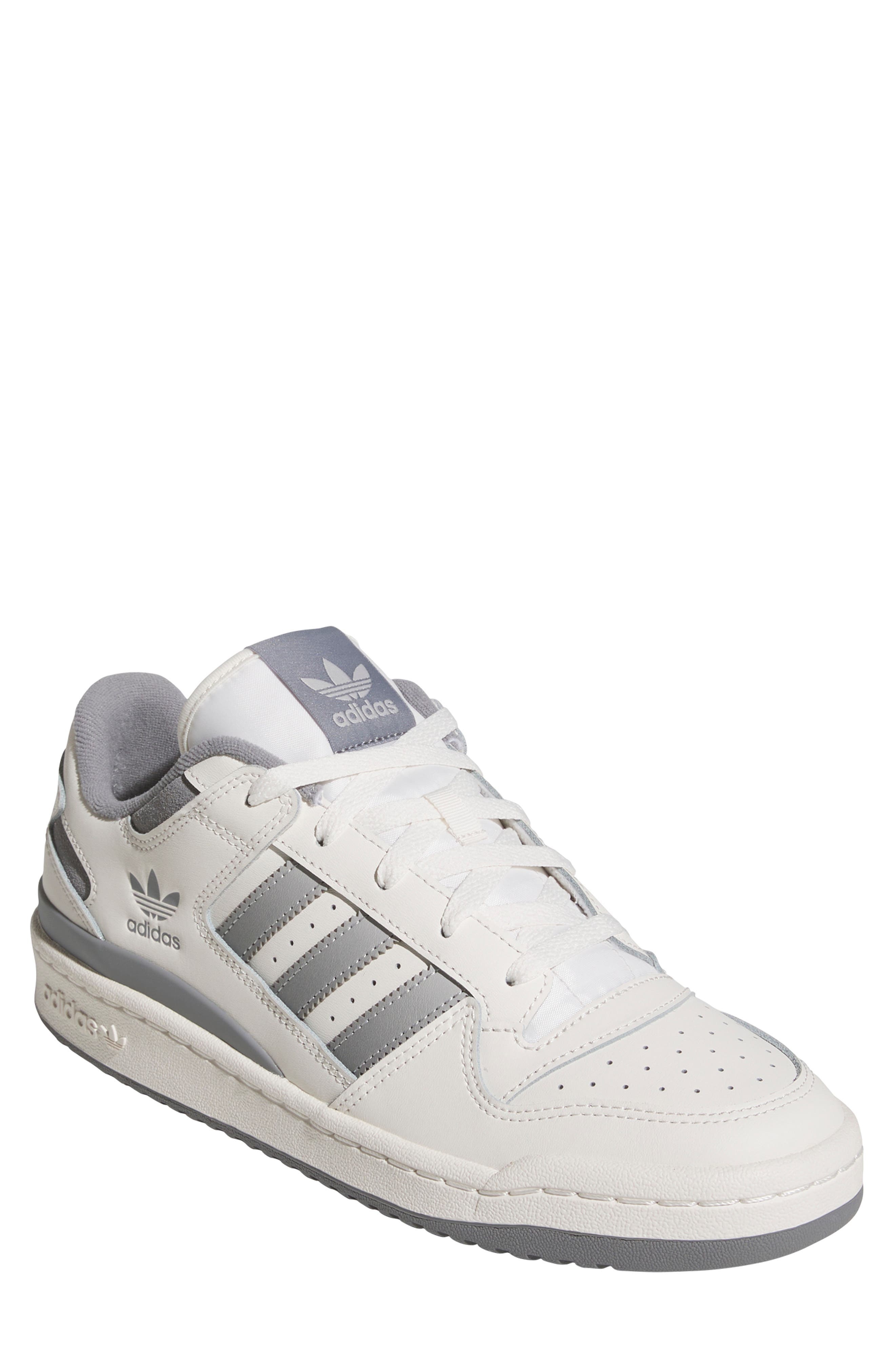 adidas Forum Low Basketball Sneaker in Cloud White/Grey/Grey at Nordstrom - 1