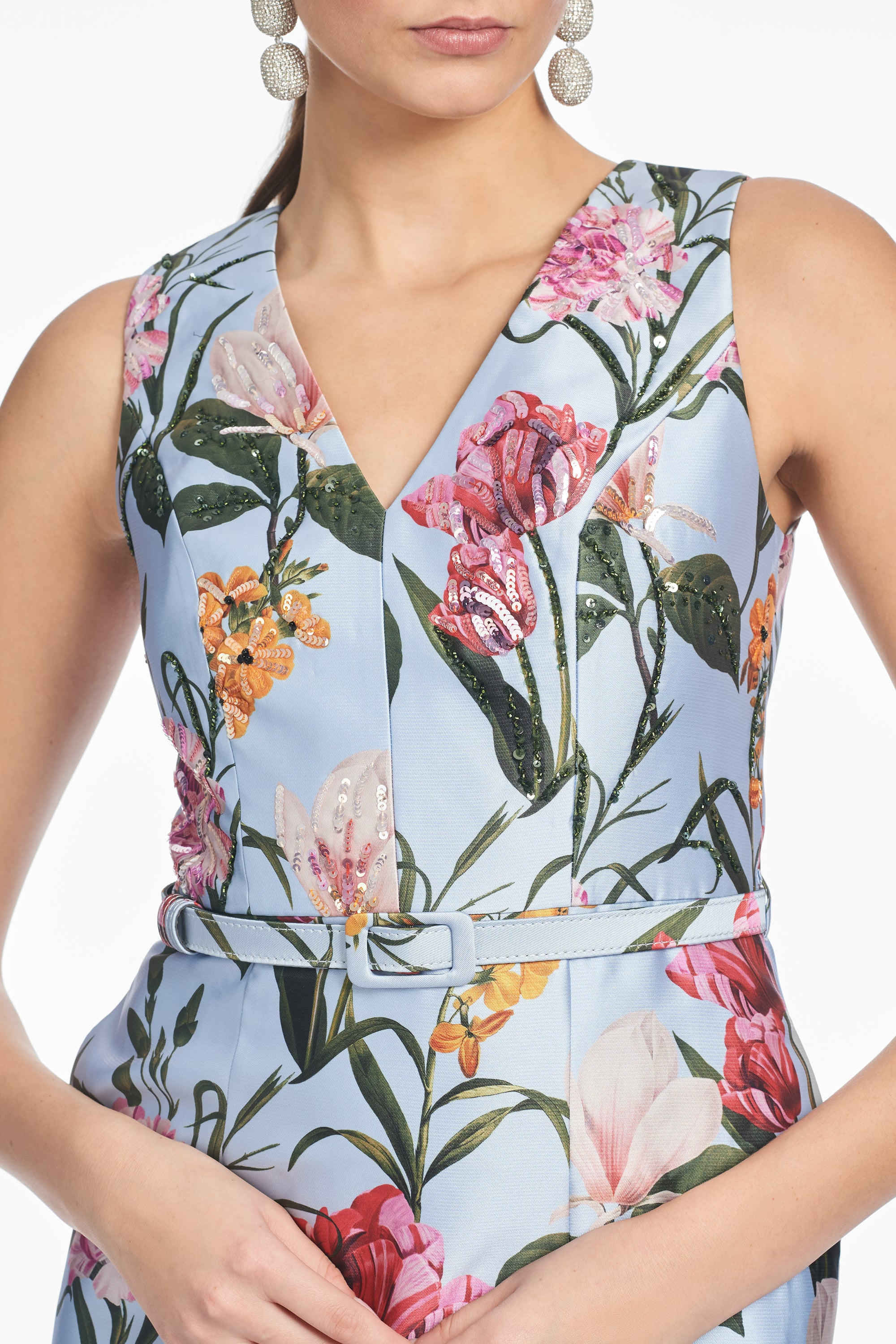 ADELLYN GOWN - GLACIAL BLUE BLOSSOMS - 3