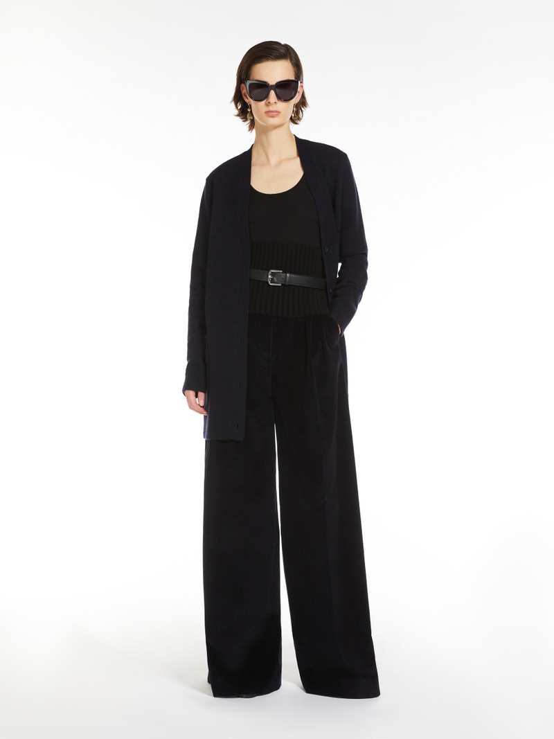 Max Mara VILLAR Wool and cashmere cardigan with sequins outlook