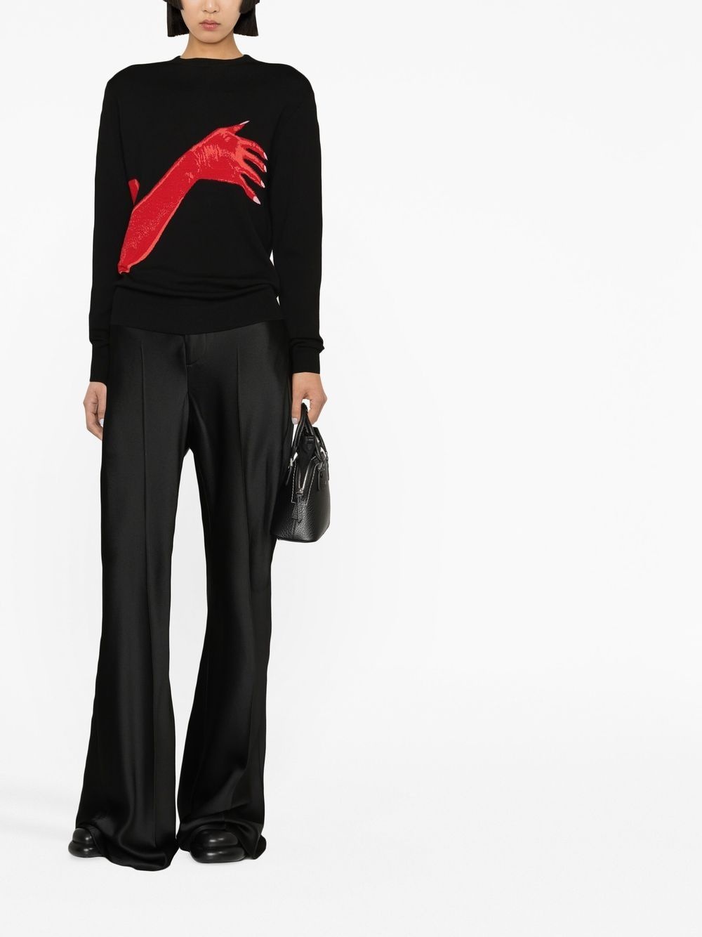 pleated wide-leg trousers - 2