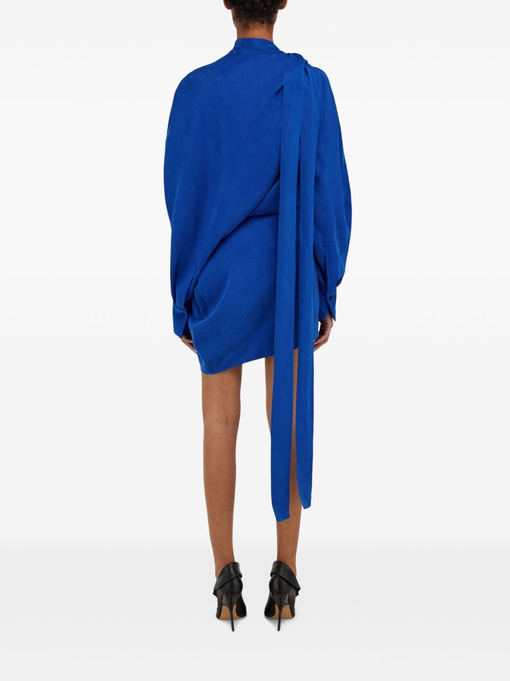 asymmetric mini dress - 3