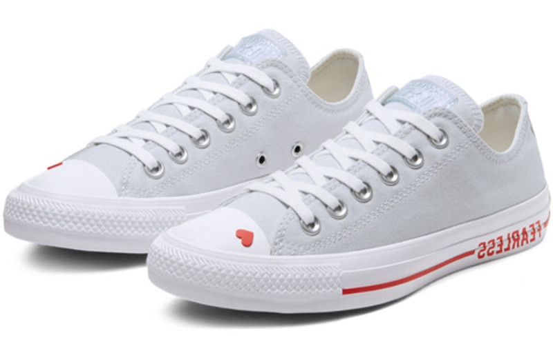 Converse (WMNS) Converse Love Fearlessly Chuck Taylor All Star 'Grey' 567157C outlook