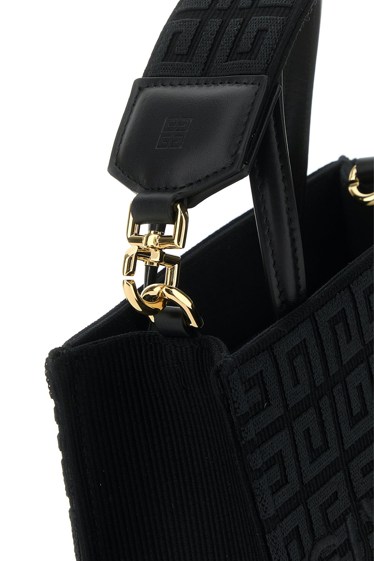 Black fabric mini G-Tote handbag - 4