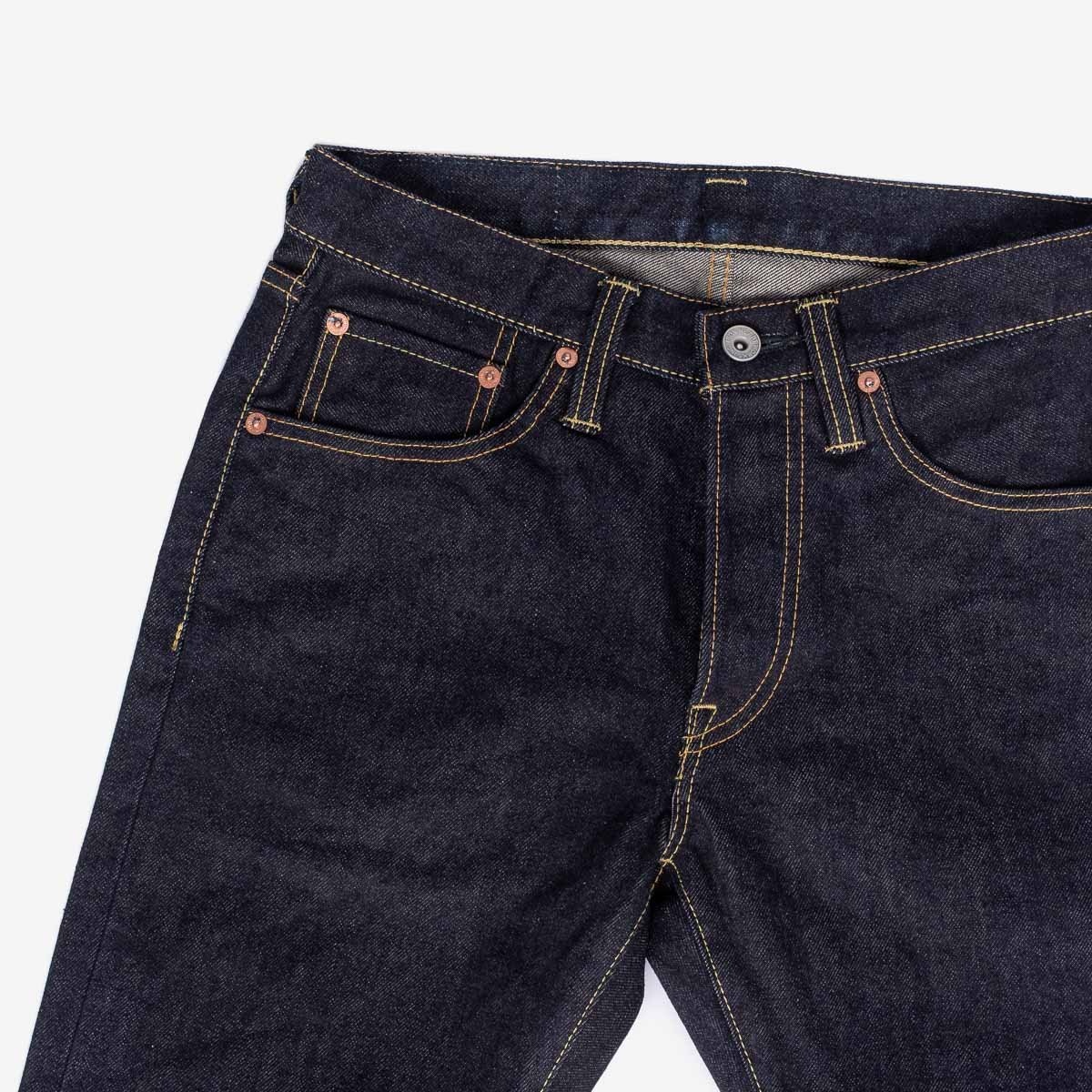 IH-777S-142 14oz Selvedge Denim Slim Tapered Cut Jeans - Indigo - 6