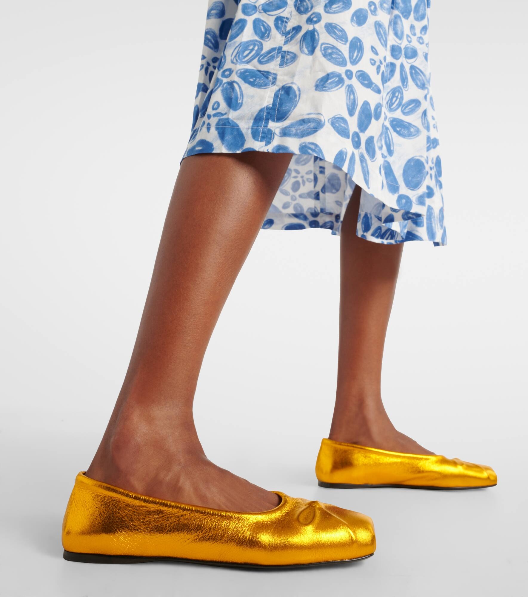 Little Bow leather ballet flats - 7