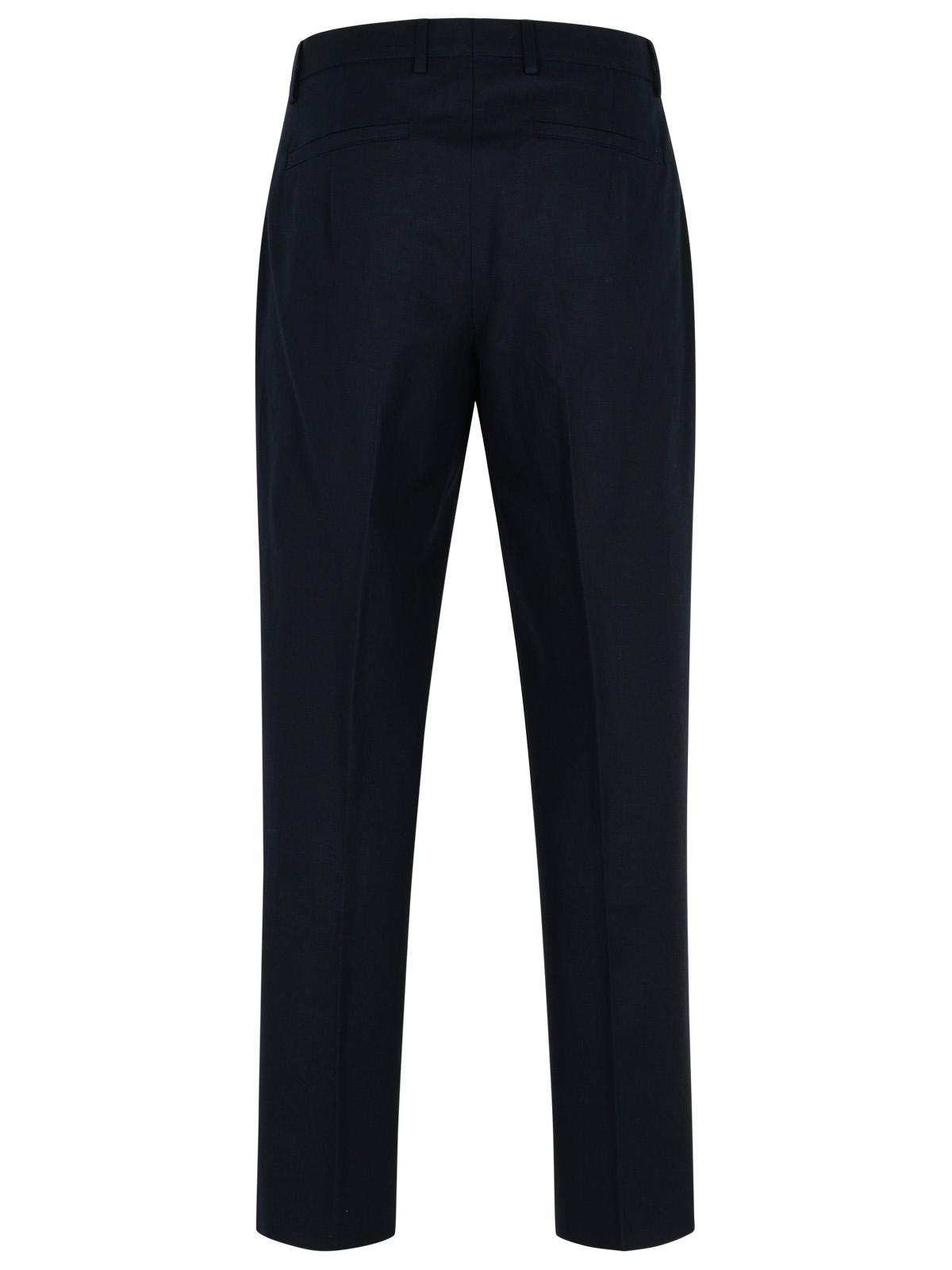 Zegna Blue Cotton Blend Pants Men - 3