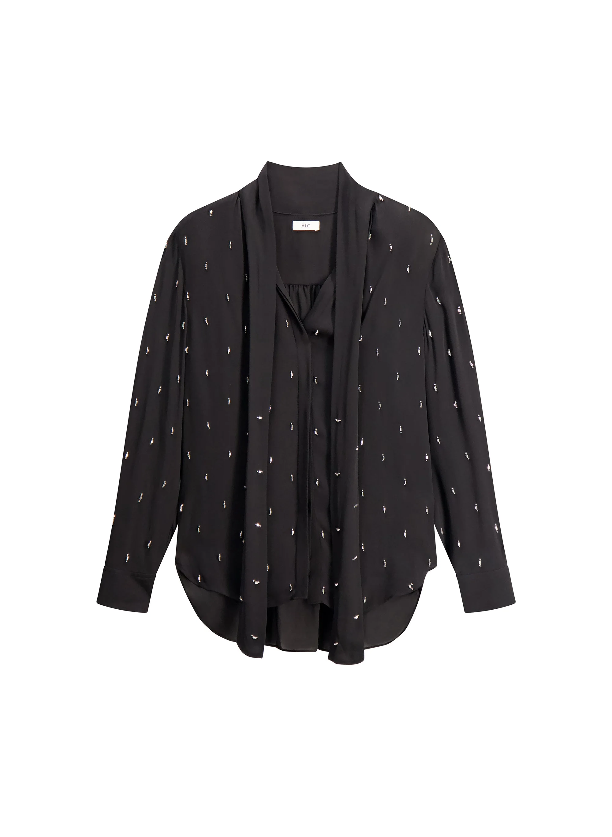 Vivi Embellished Silk Top - 1