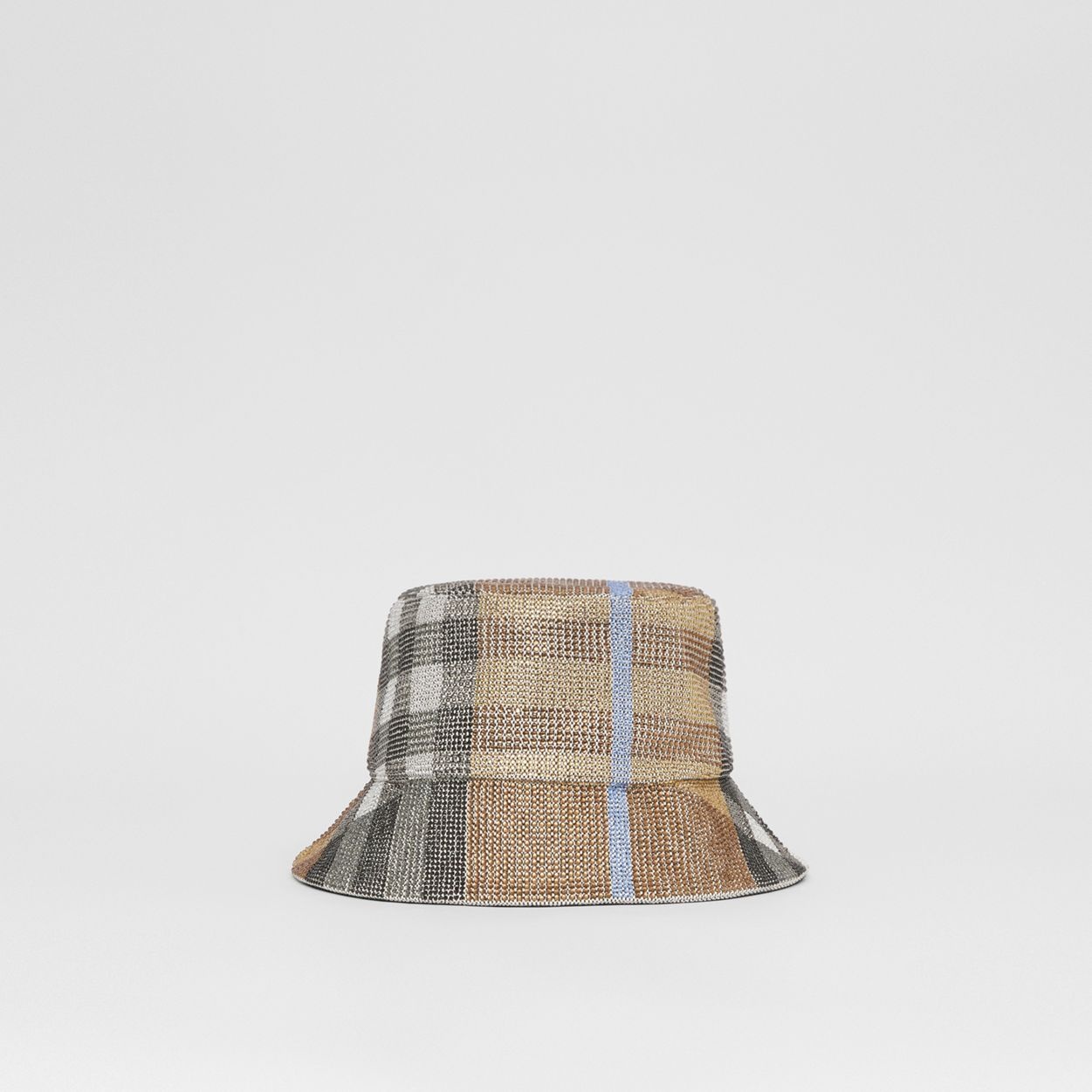 Crystal-embellished Check Bucket Hat - 6