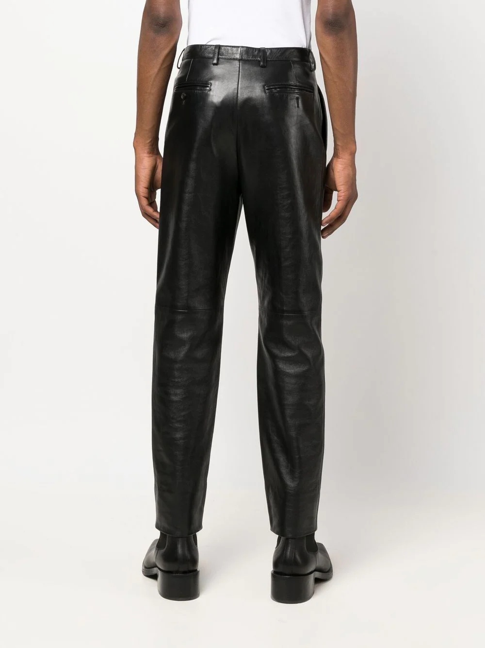 high-rise tapered trousers - 4