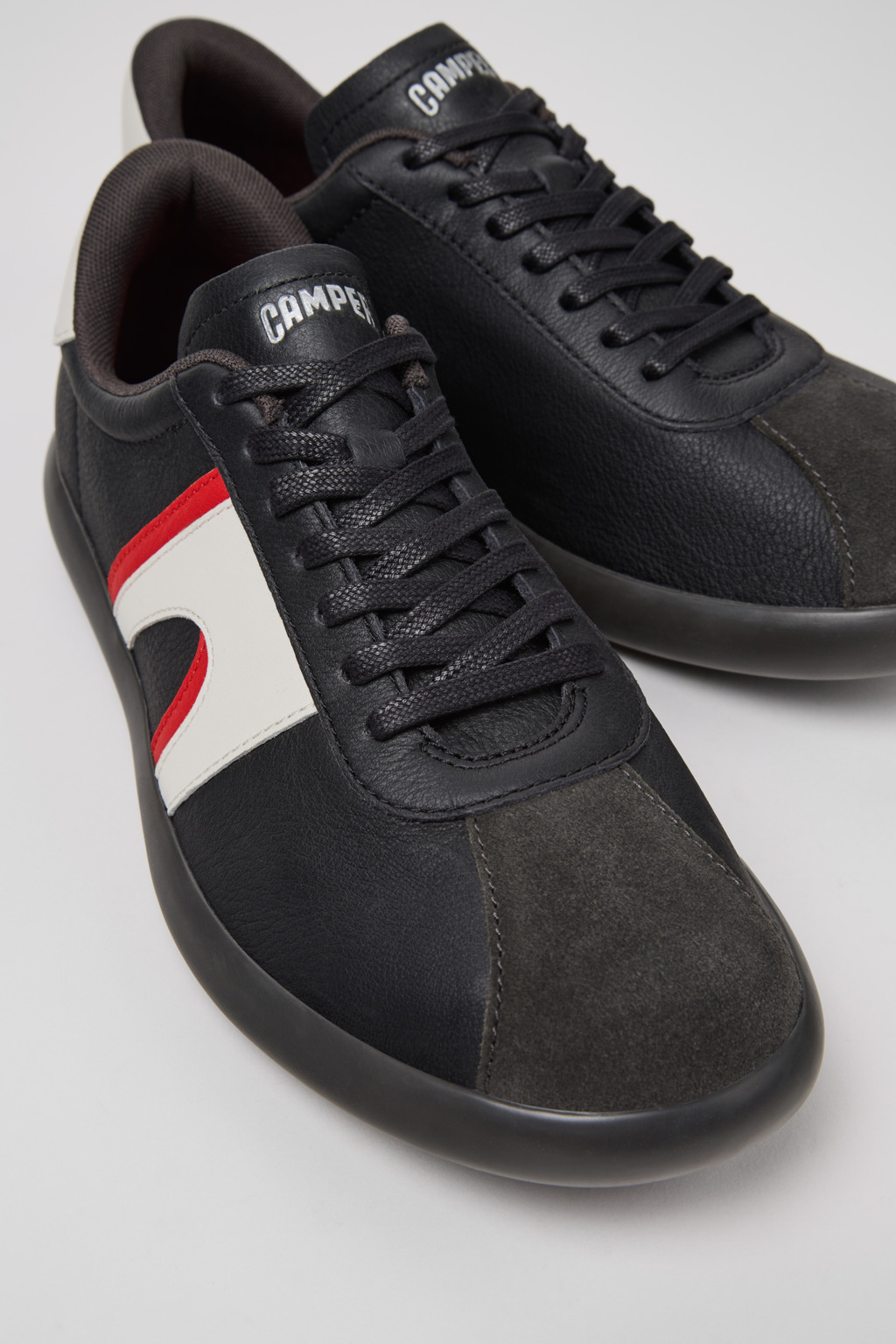 Multicolor Leather and Nubuck Sneakers for Men. - 2