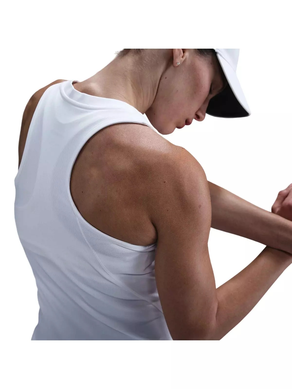 Women's Dri-Fit Court Advantage Tank Top-White - 2