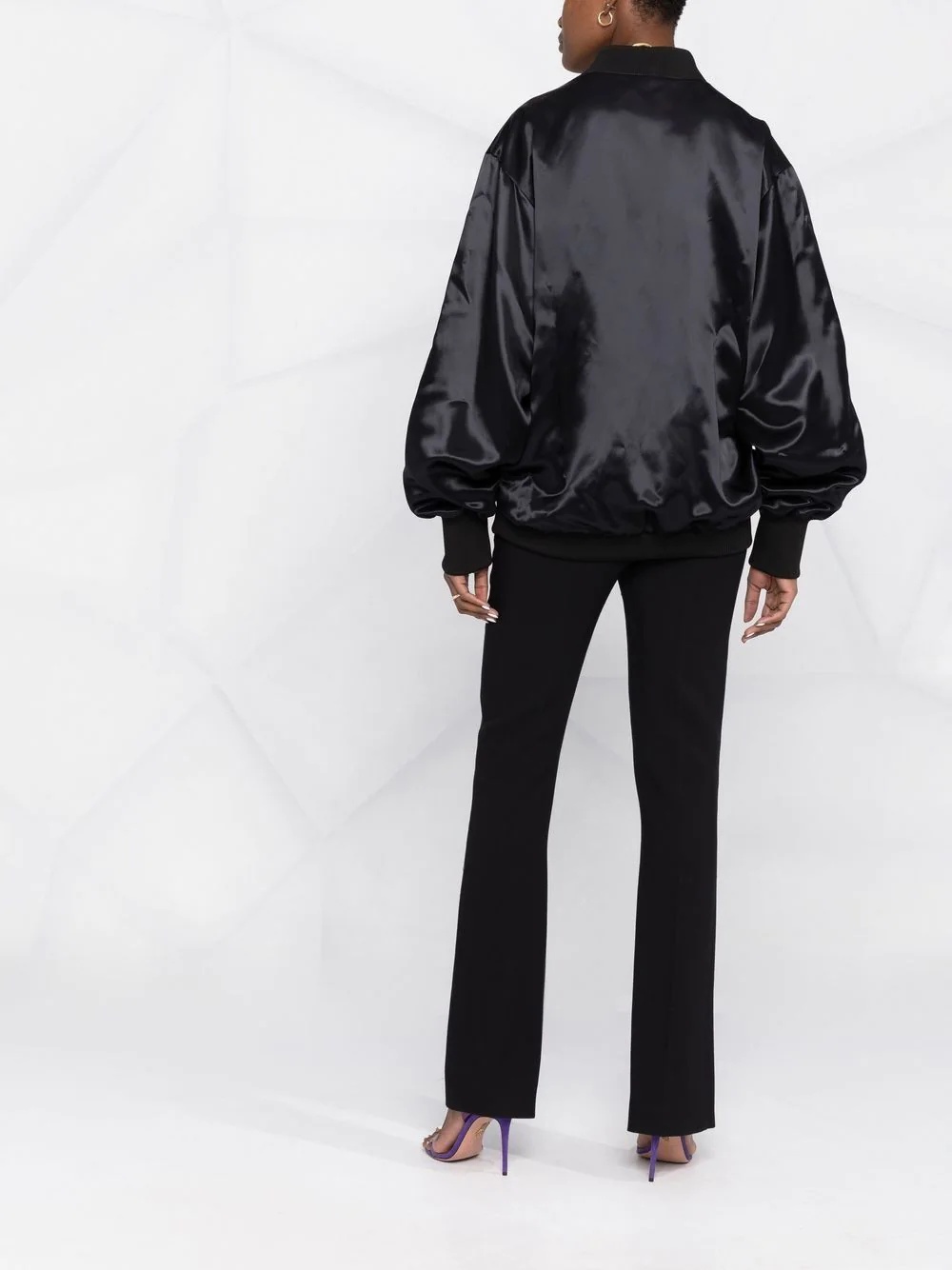 silk bomber jacket - 6