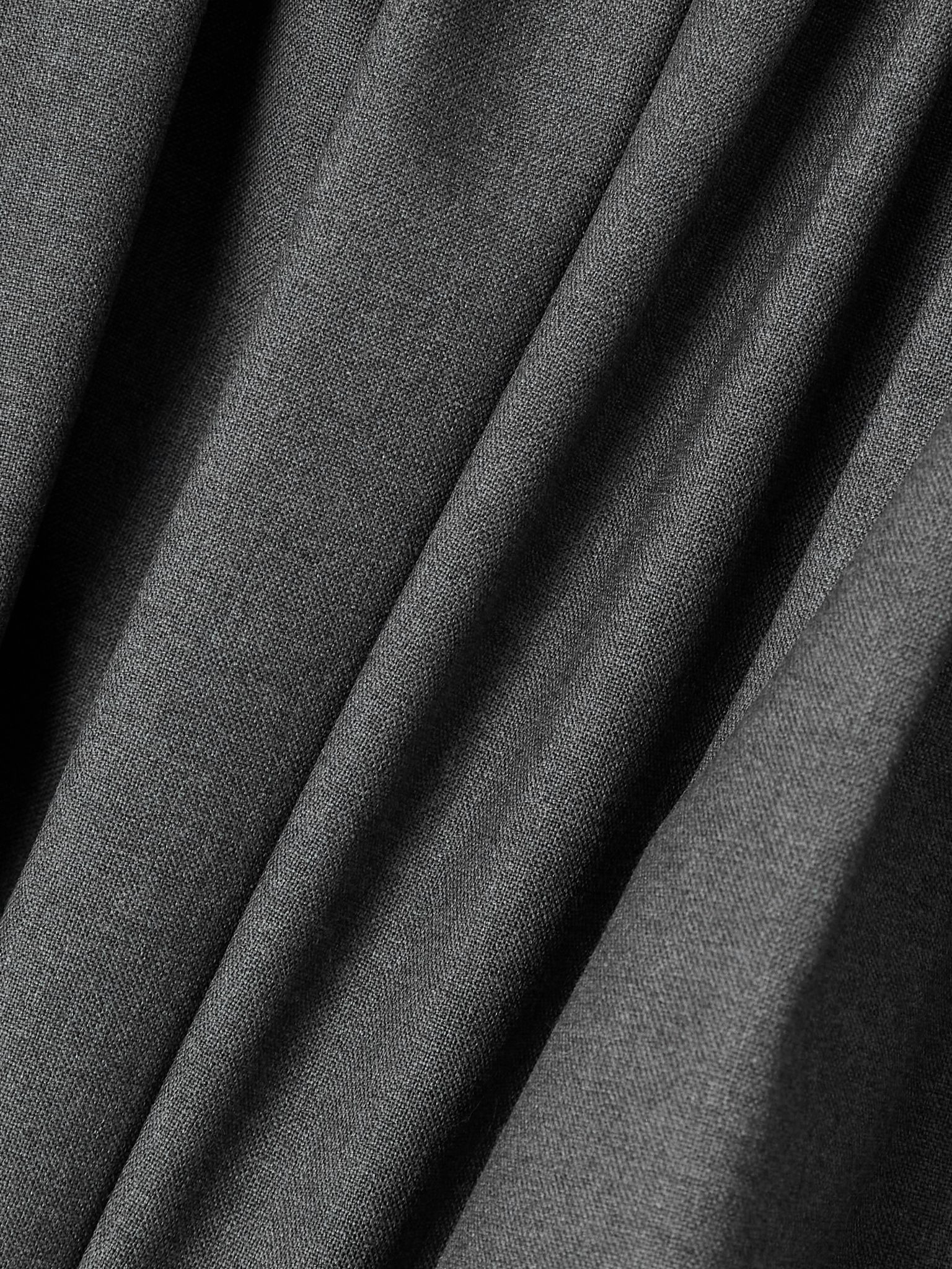 Pleated wool mini skirt Gray - 4