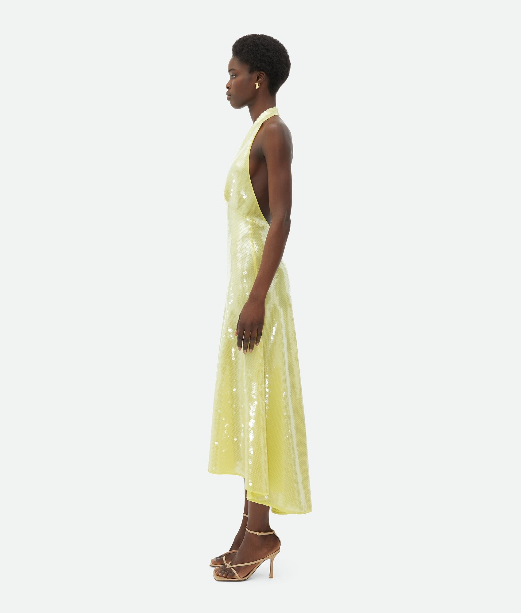 Bottega Veneta Viscose Sequined Midi Dress | REVERSIBLE