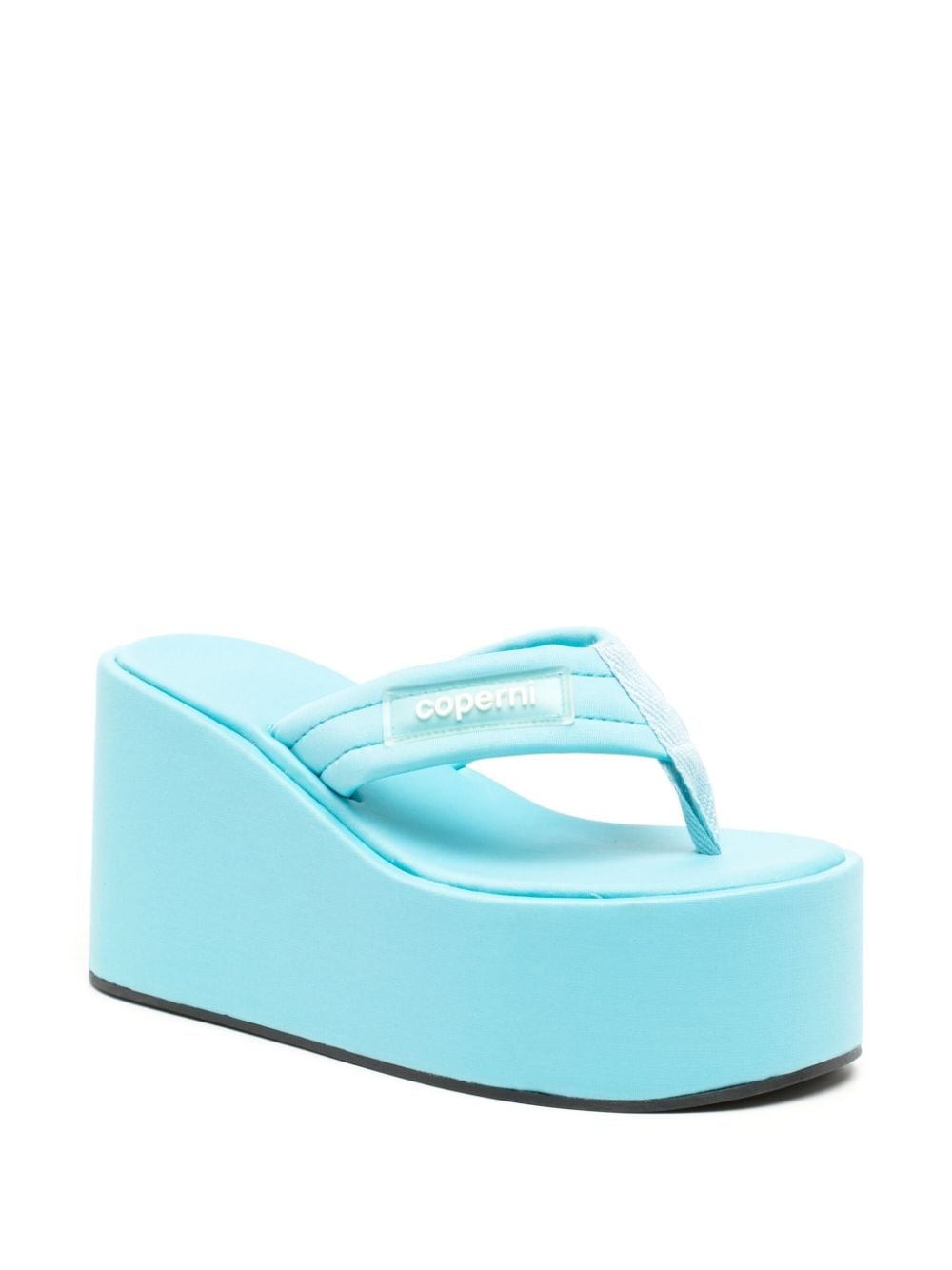 logo-appliquÃ© platform sandals - 2