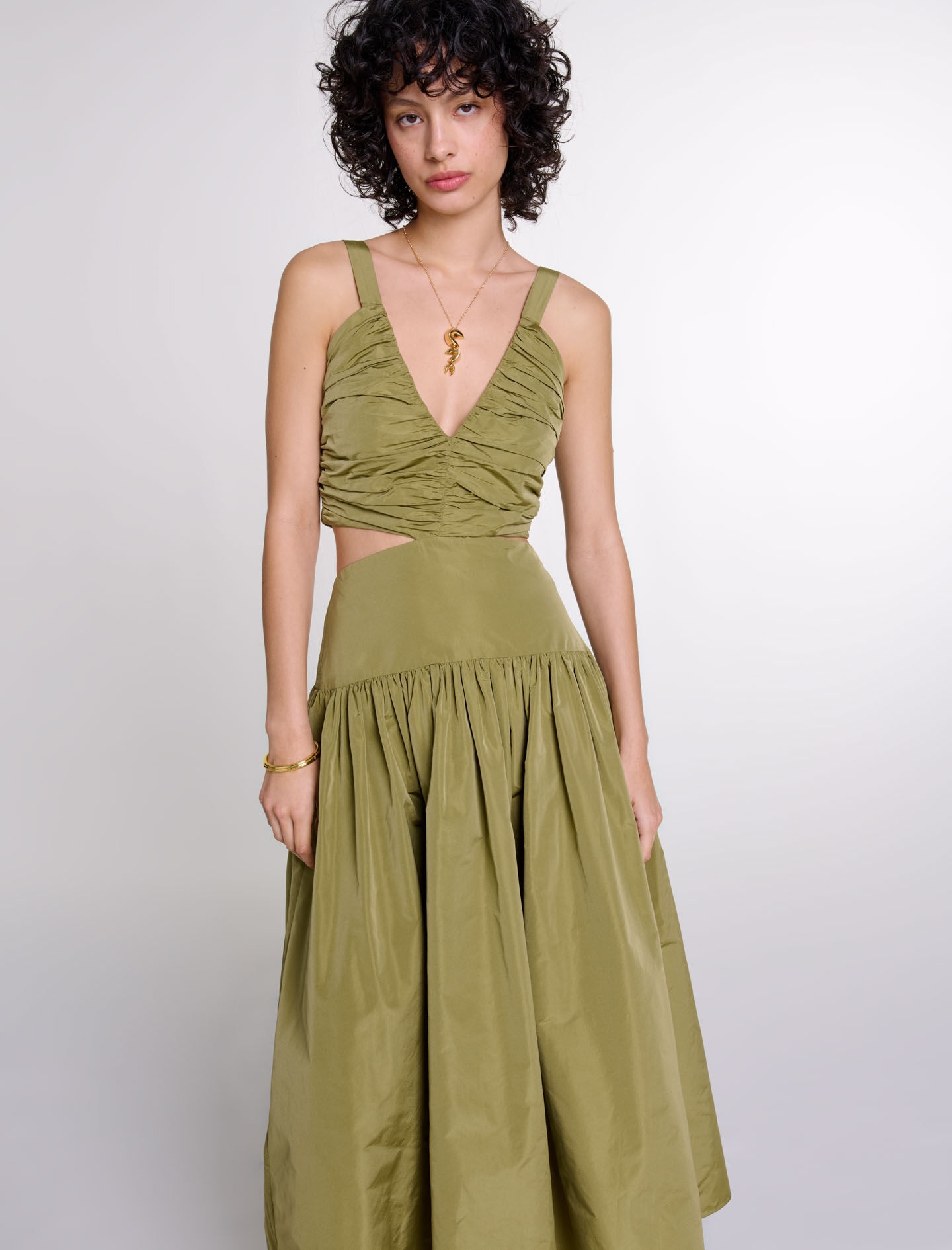 Cutaway taffeta dress - 5