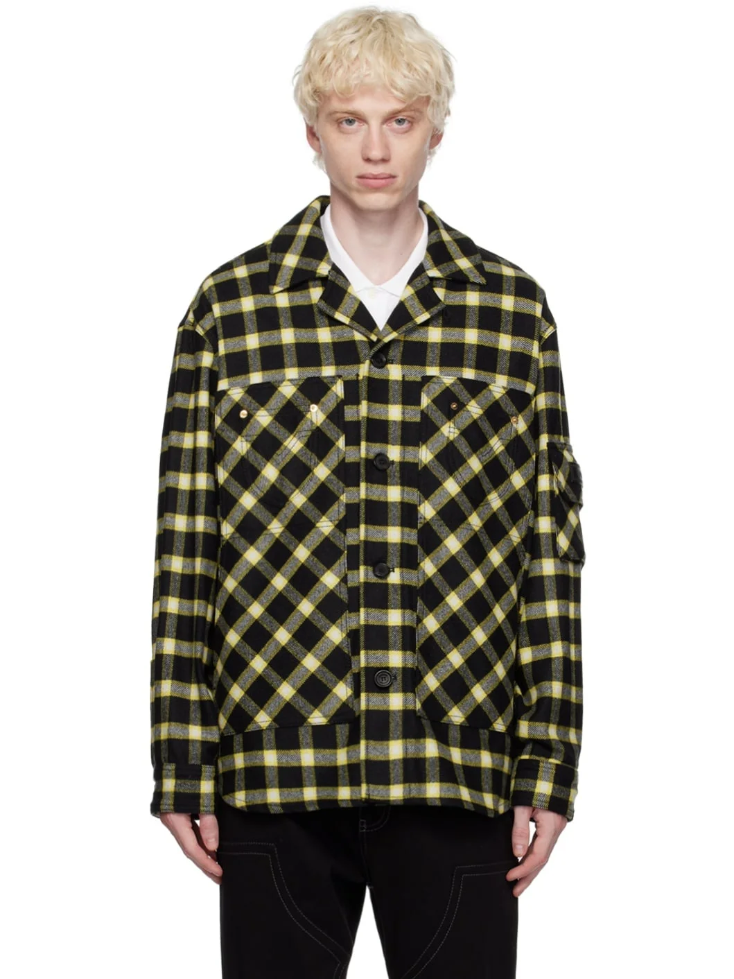 Black & Yellow Check Shirt - 1