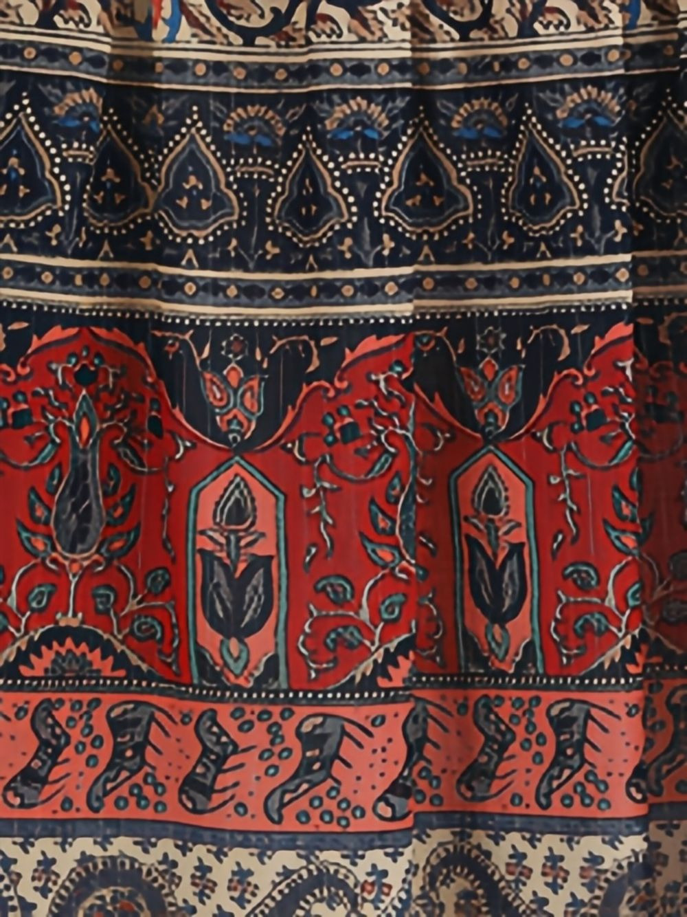 Voyage Imaginaire-print muslin midi skirt - 5