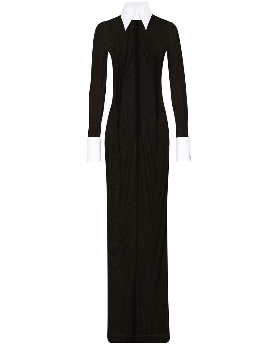 KIM DOLCE & GABBANA Calf-Length Dress in Jersey Milano Rib with