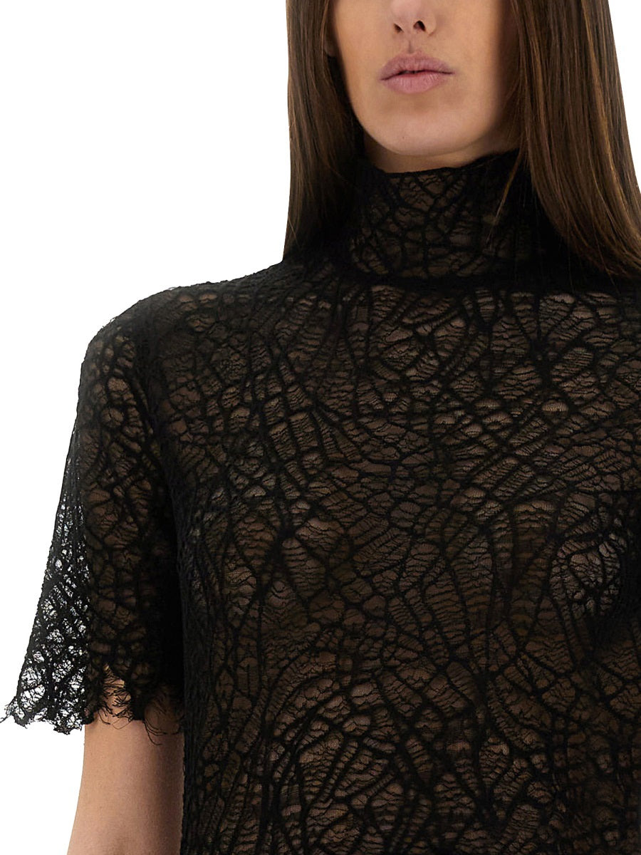 Alexander Mcqueen Women Spider Web Lace Top - 4