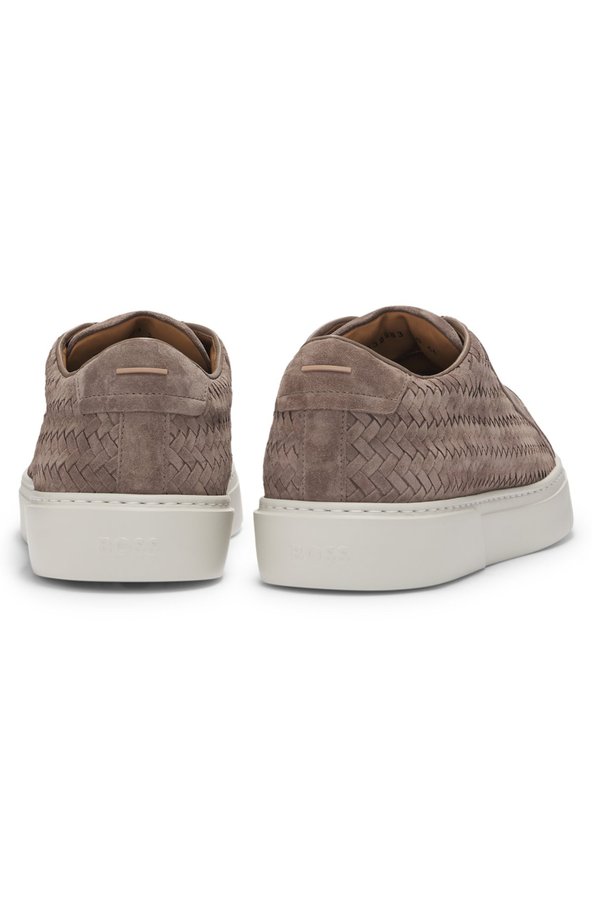GARY WOVEN-SUEDE TRAINERS WITH HIDDEN LACES - 5