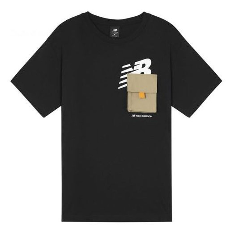 New Balance Safari Logo T-Shirt 'Black' AMT12355-BK - 1