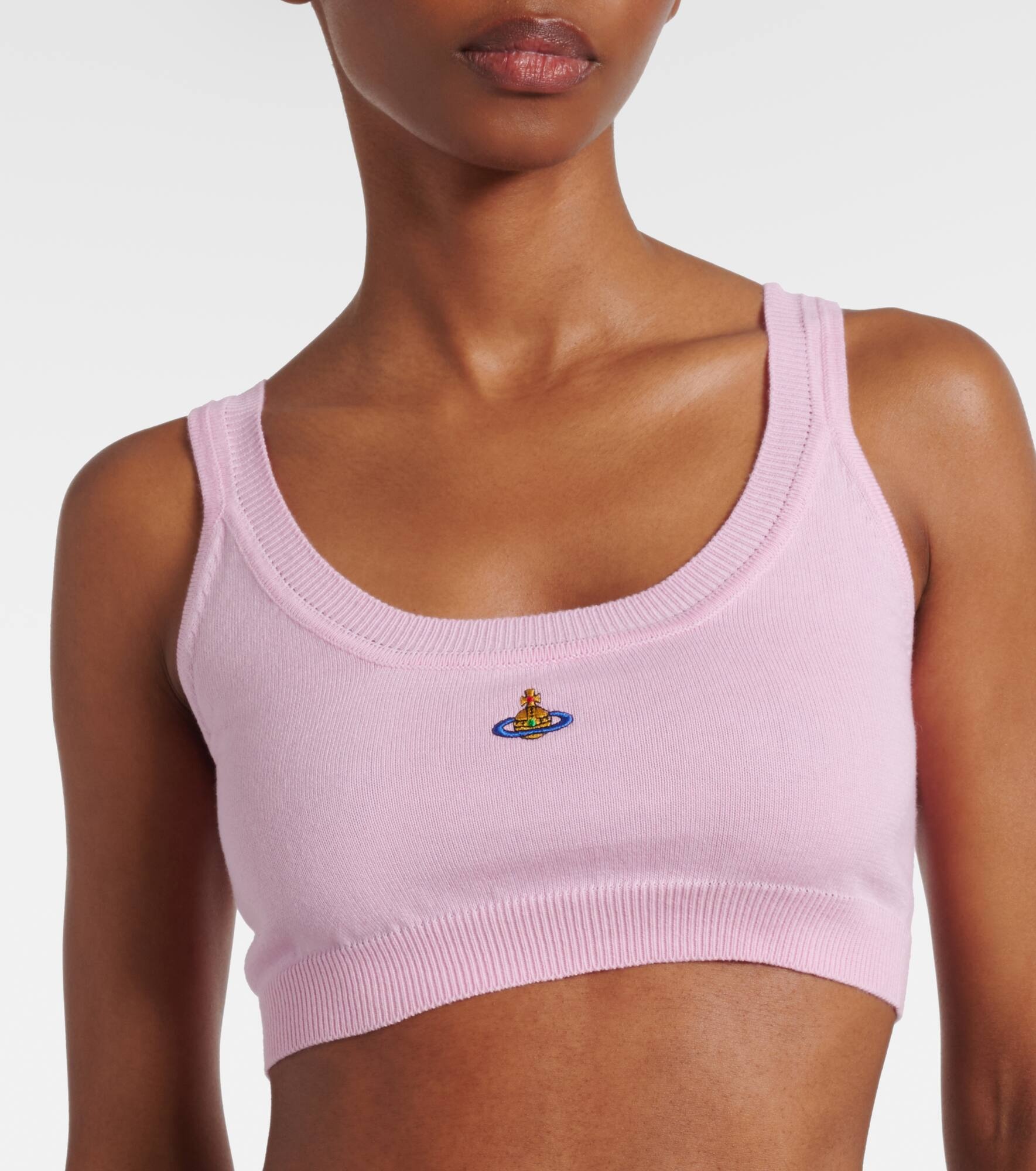 Bea cotton and cashmere bra top - 4