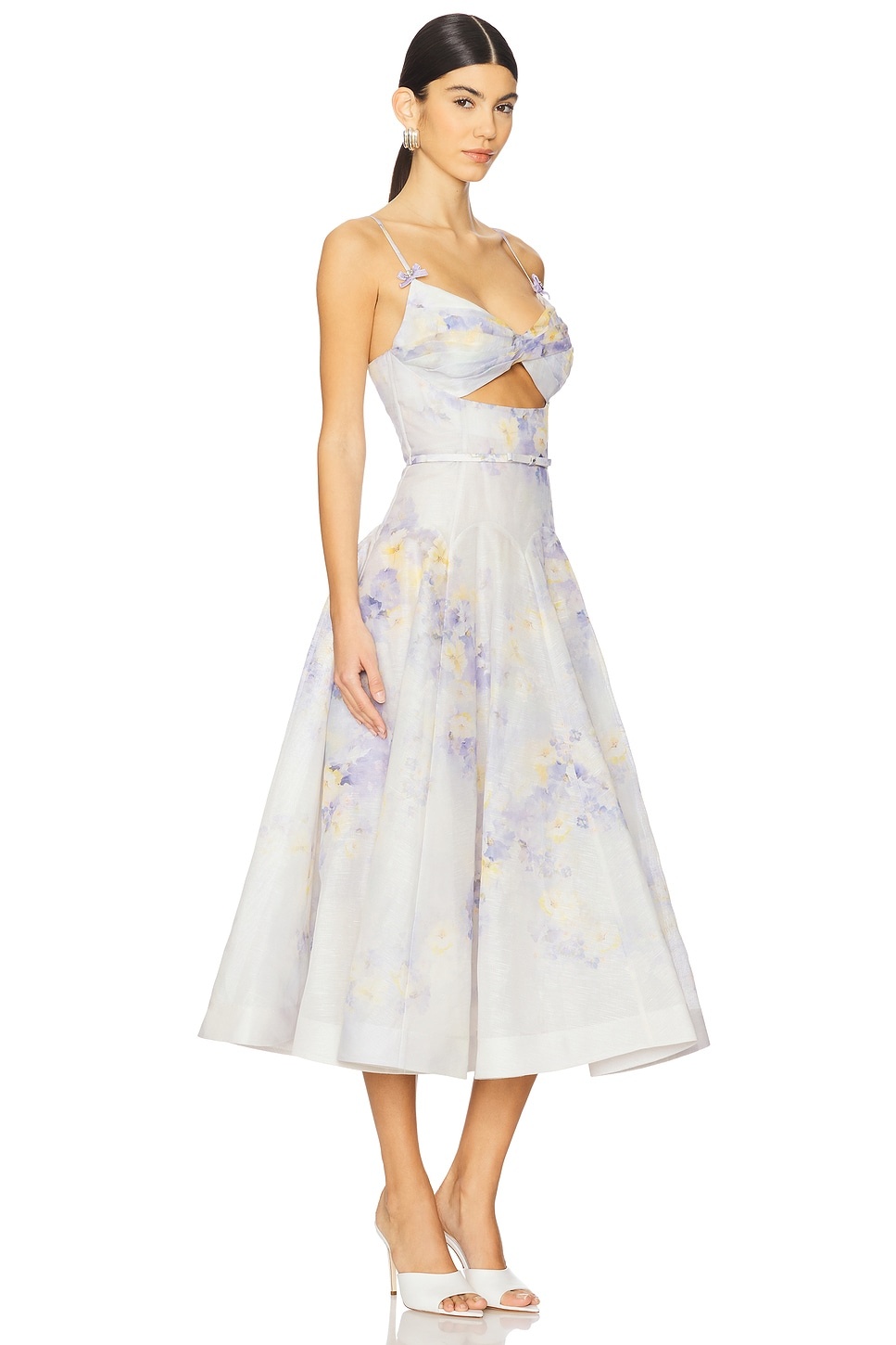 Crush Twist Front Midi Dress - 2