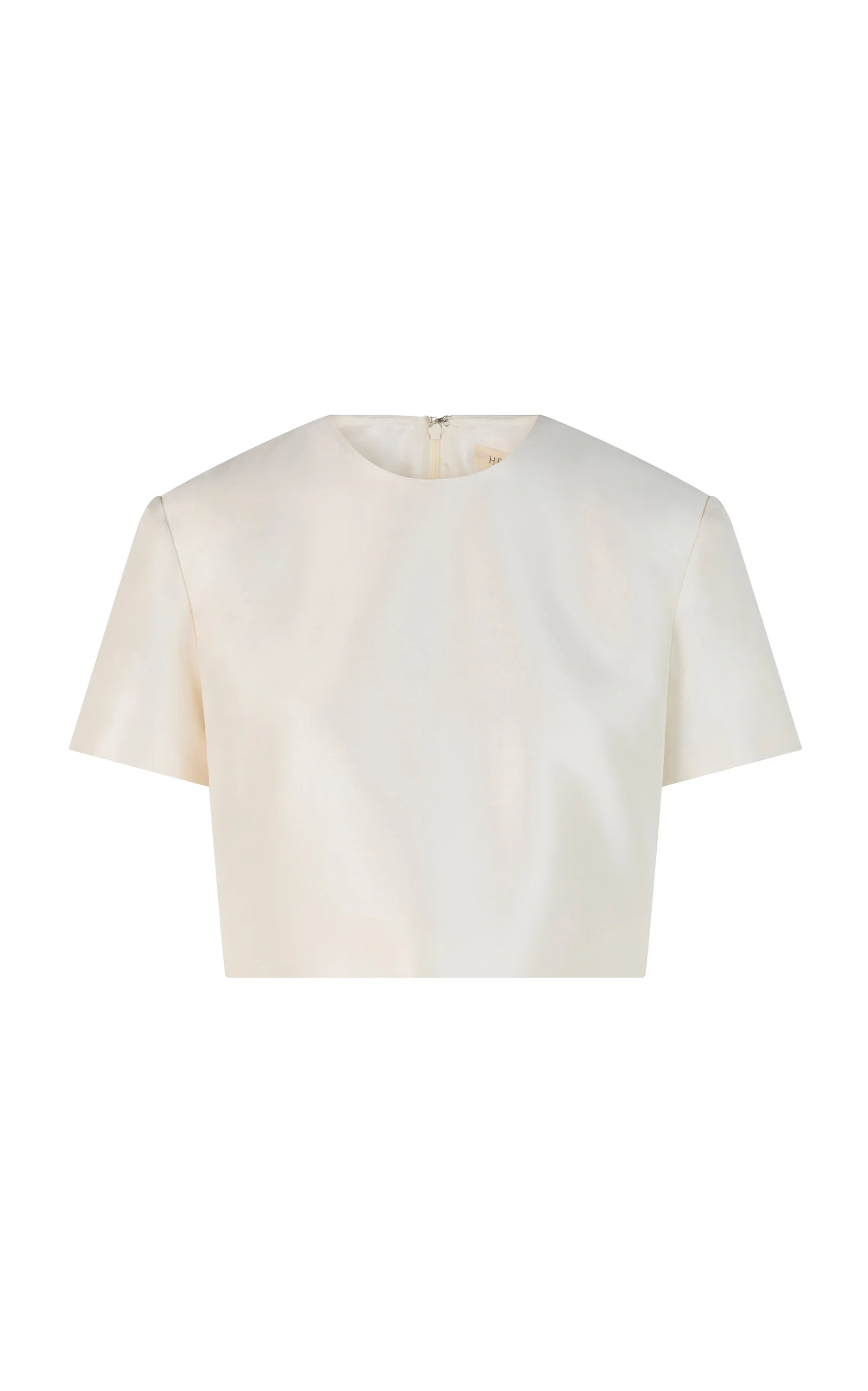 Eliza Silk Cropped Top ivory - 1