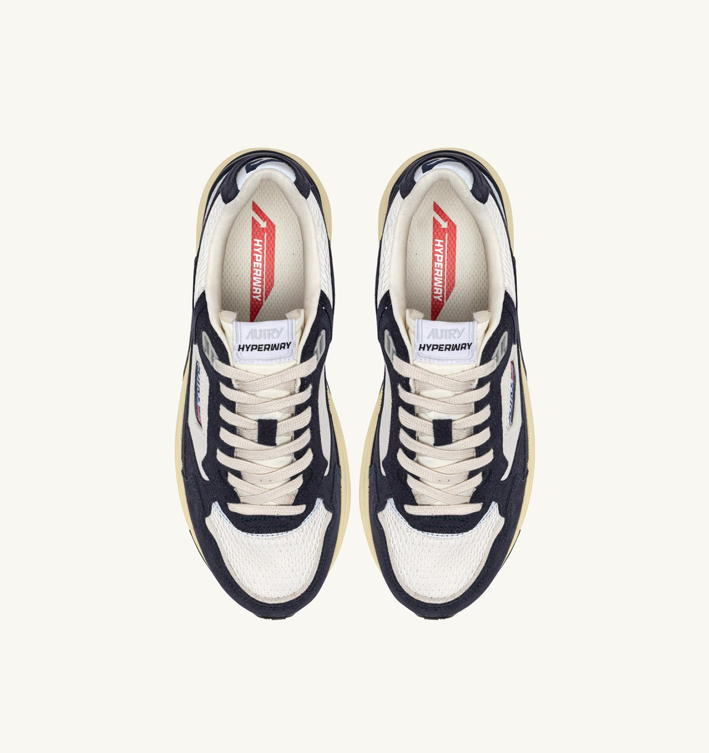 HYPERWAY SNEAKERS IN SPACE COLOR AND SILVER-TONE SUEDE AND MESH - 5