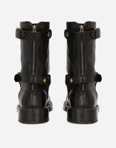 Dolce & Gabbana Leather biker boots outlook