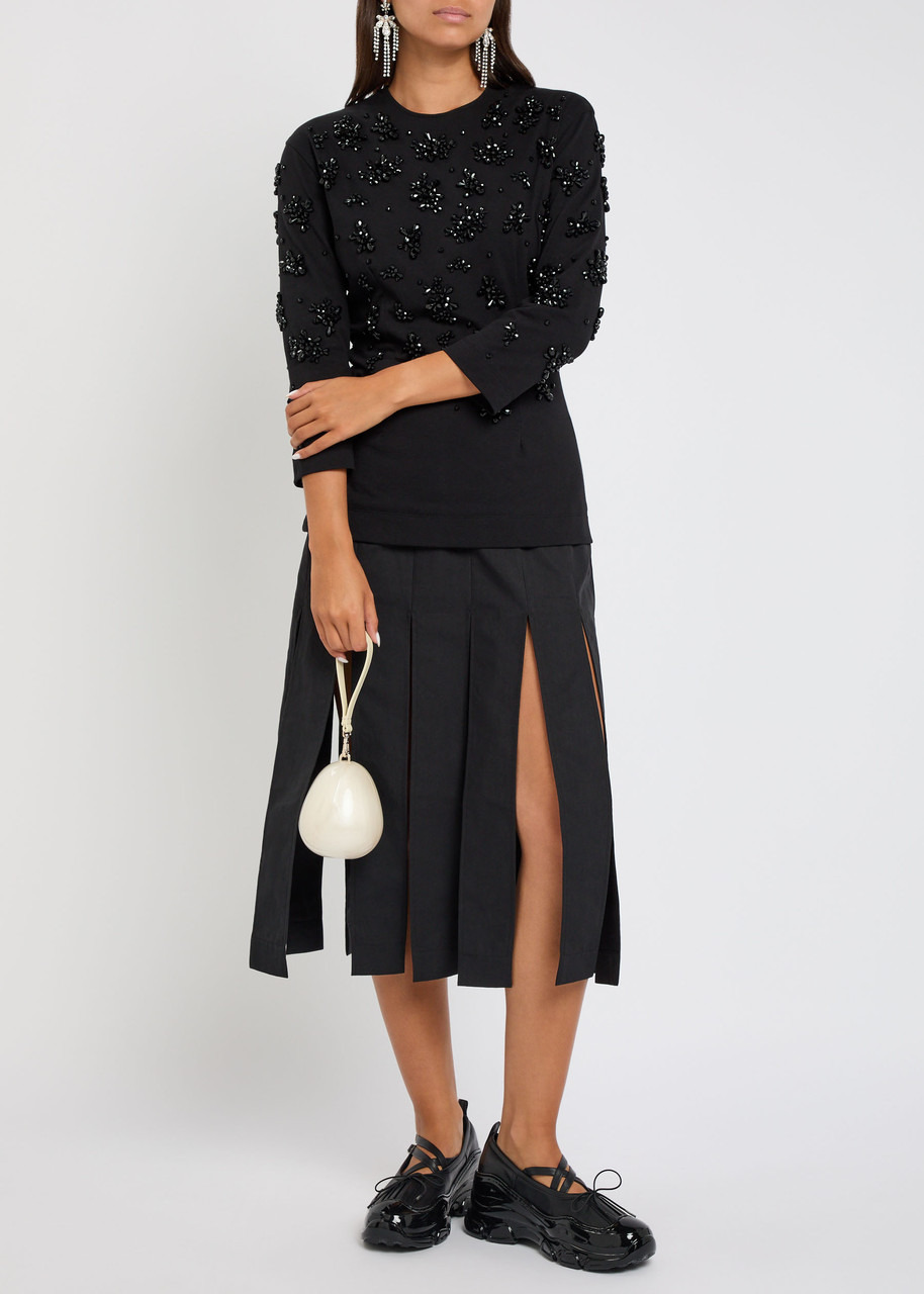 Simone Rocha Embellished Cotton top - 4