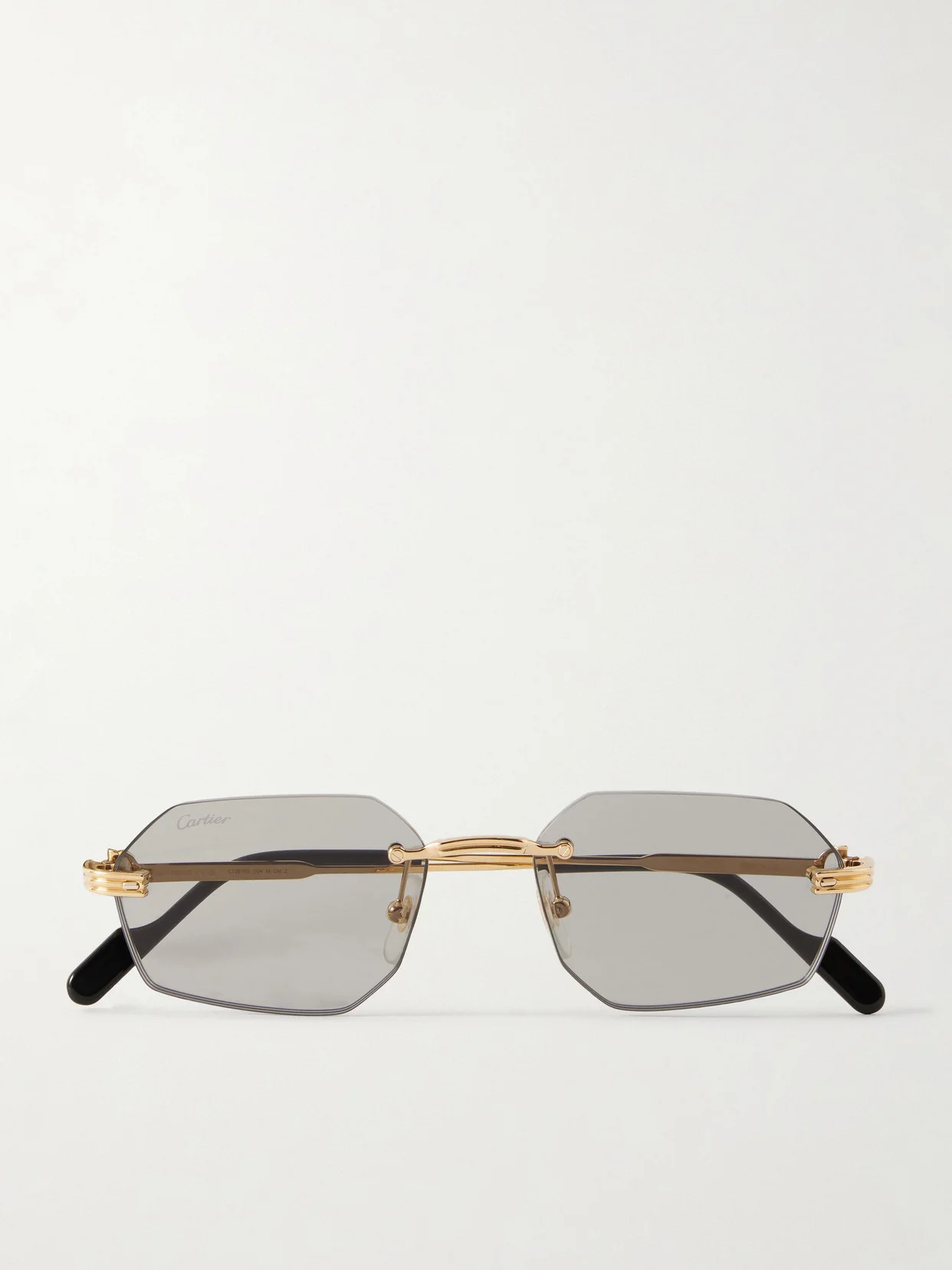 Première De Cartier Round-frame Metal And Acetate Sunglasses - 1