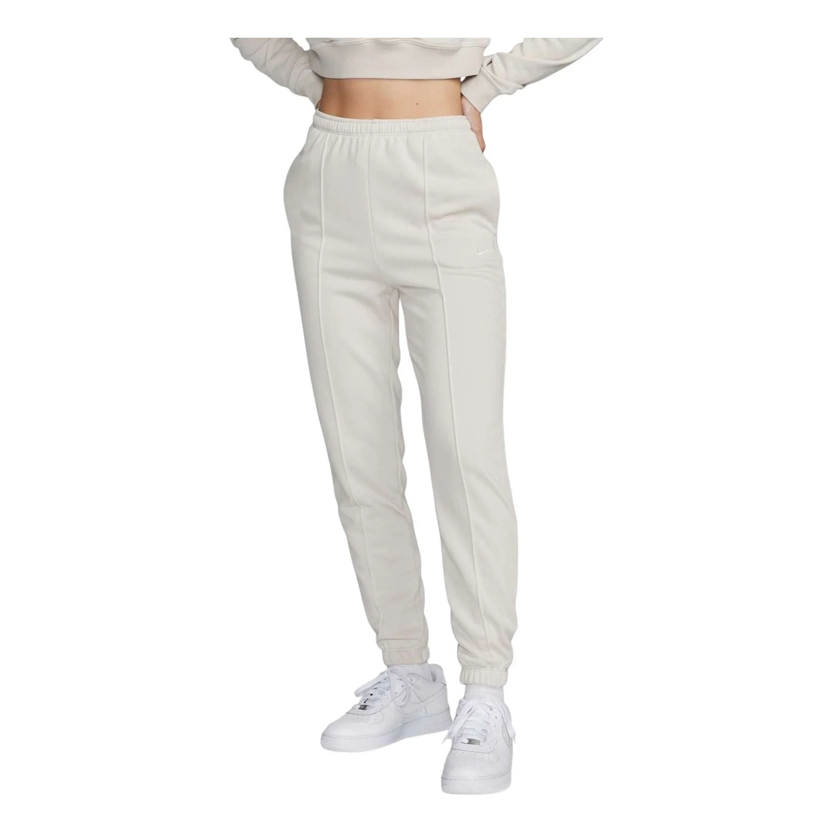 (WMNS) Nike Sportswear Chill Terry Slim High Waisted French Terry Sweatpants Asia Sizing 'Light Orew - 1