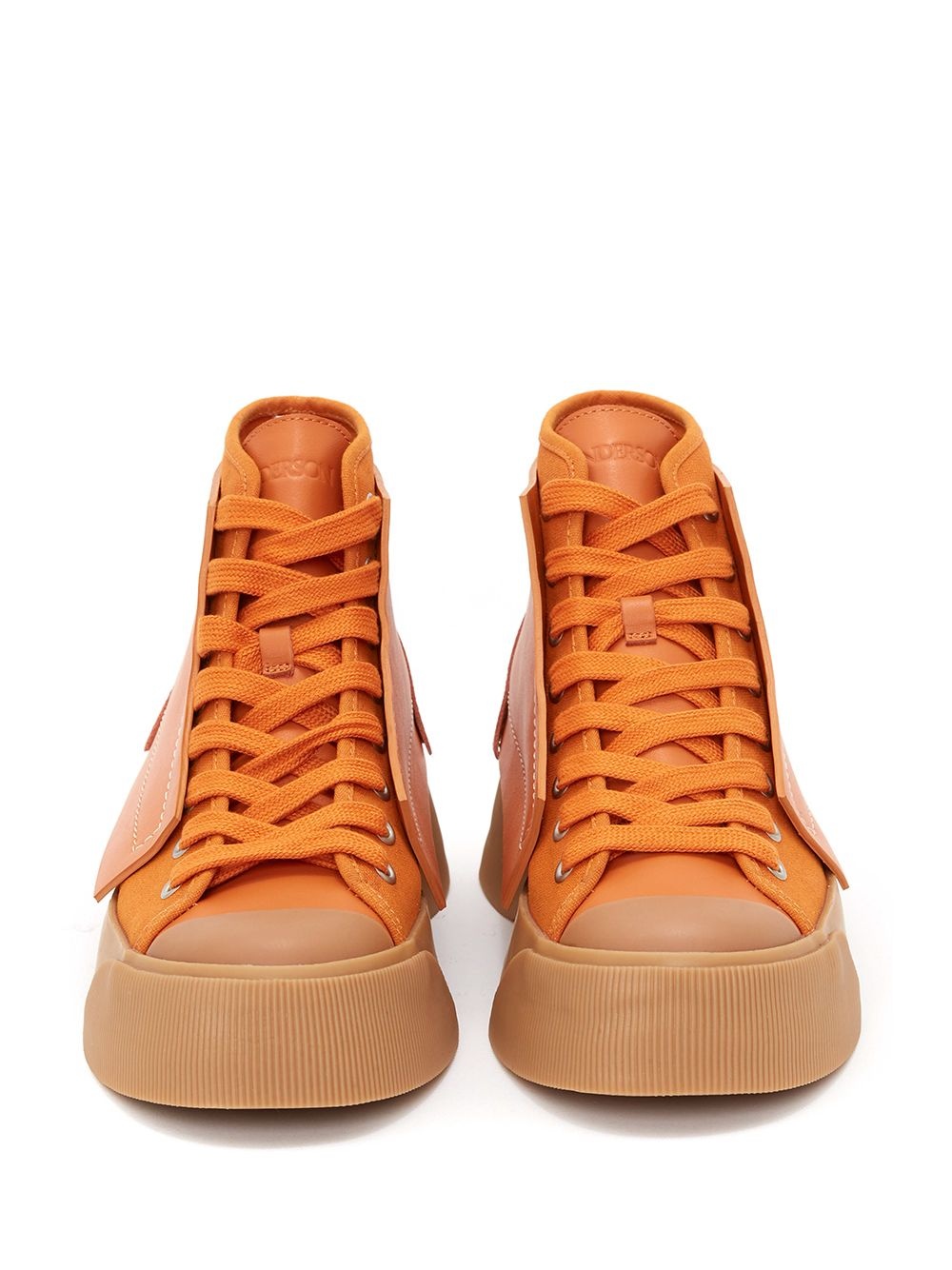 panelled high-top sneakers - 4