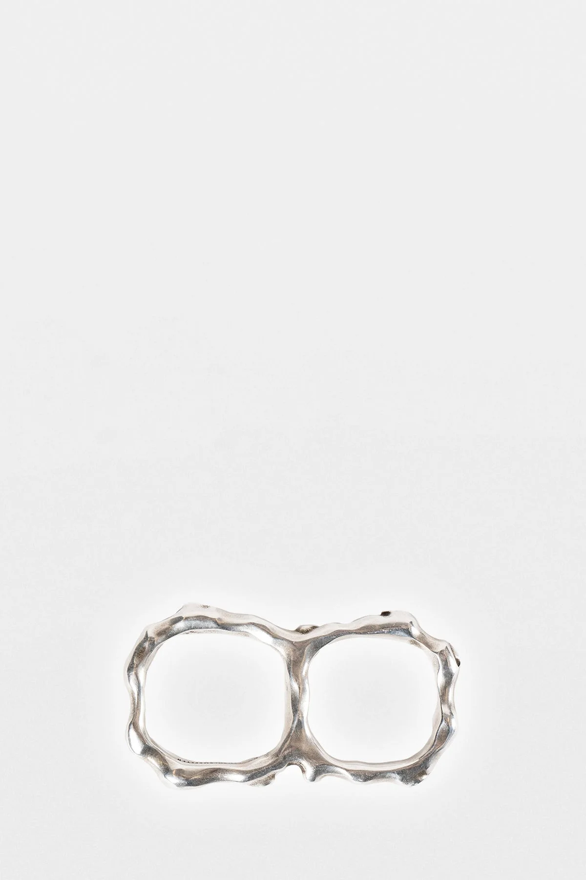 Lenja Futuristic Fine Thorn Double Ring - 1
