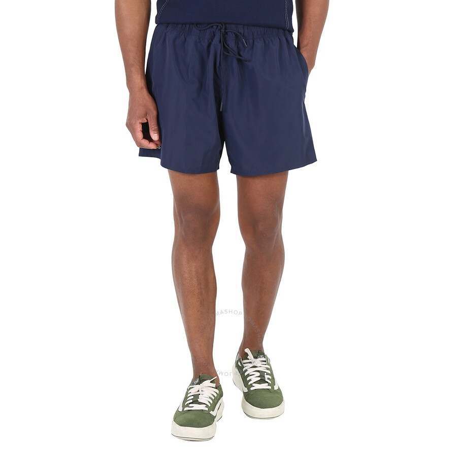 Lacoste Men's Navy Blue / Green Light Quick-Dry Swim Shorts - 3