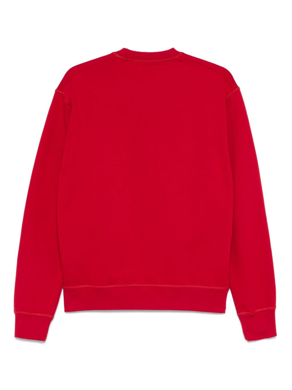 flocked-logo sweatshirt - 2