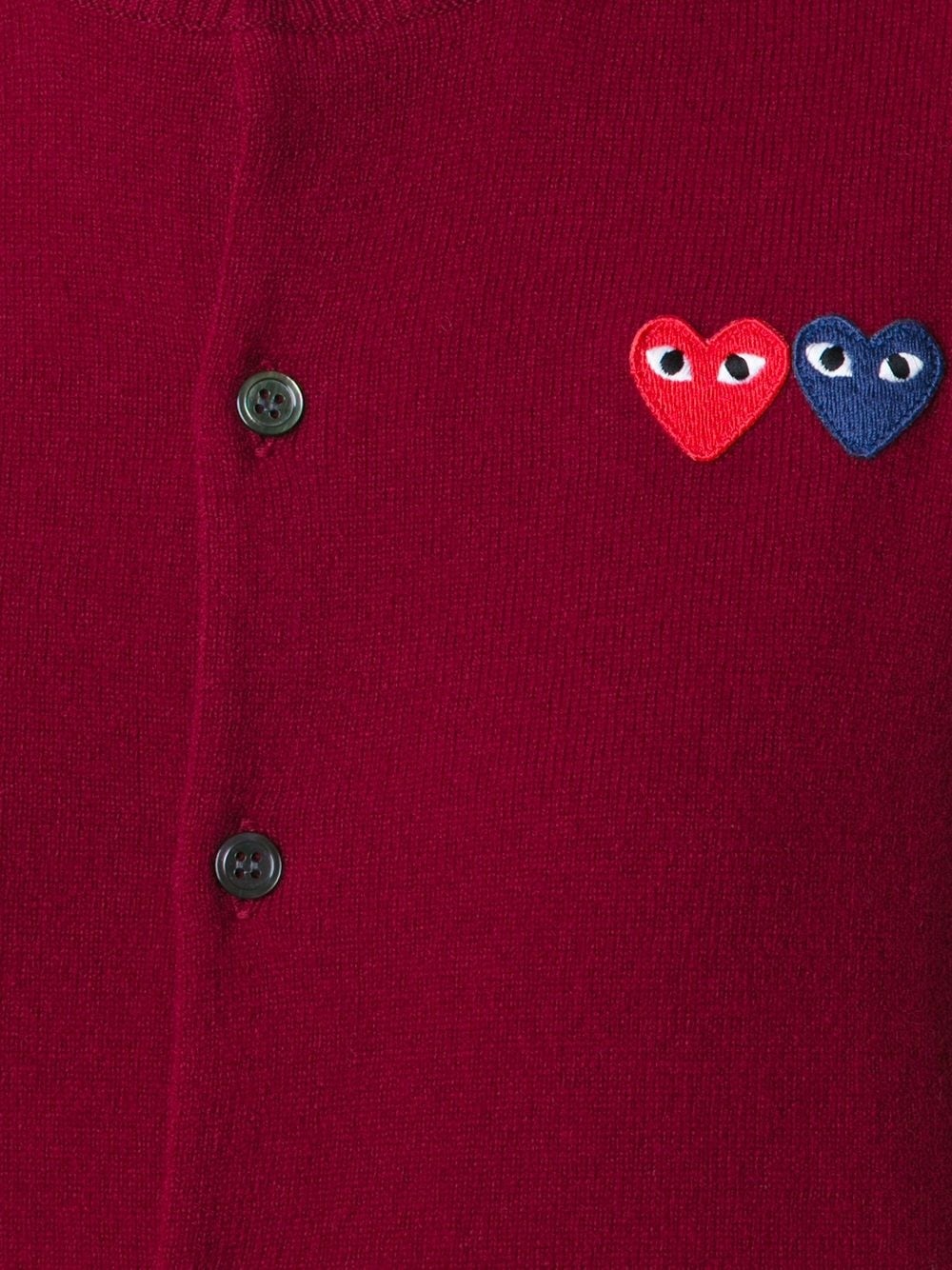 double heart cardigan - 5