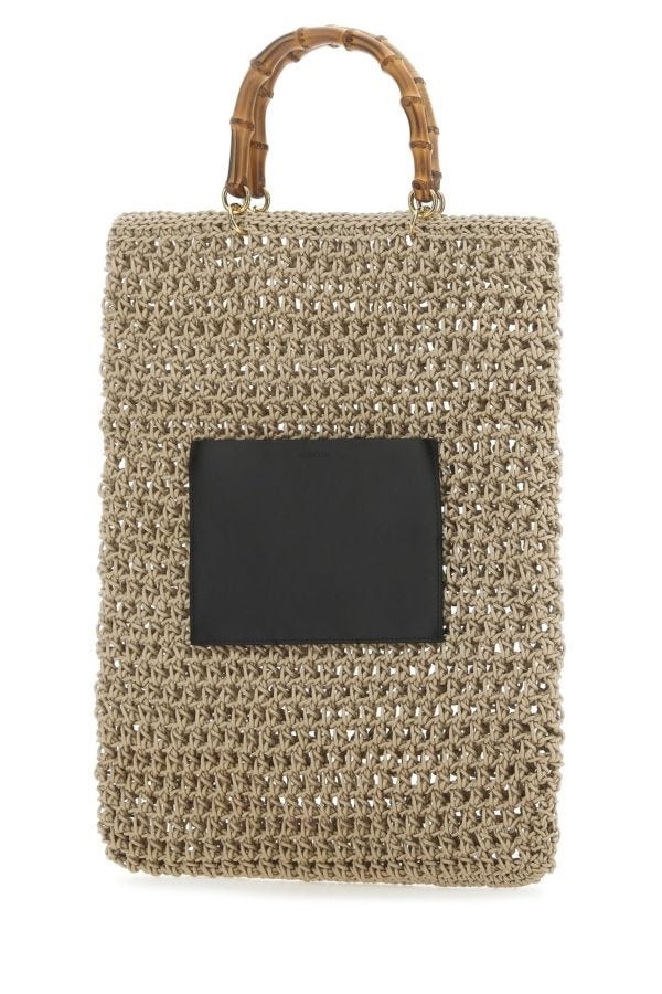 JIL SANDER Beige Rope Medium Shopping Bag - 2