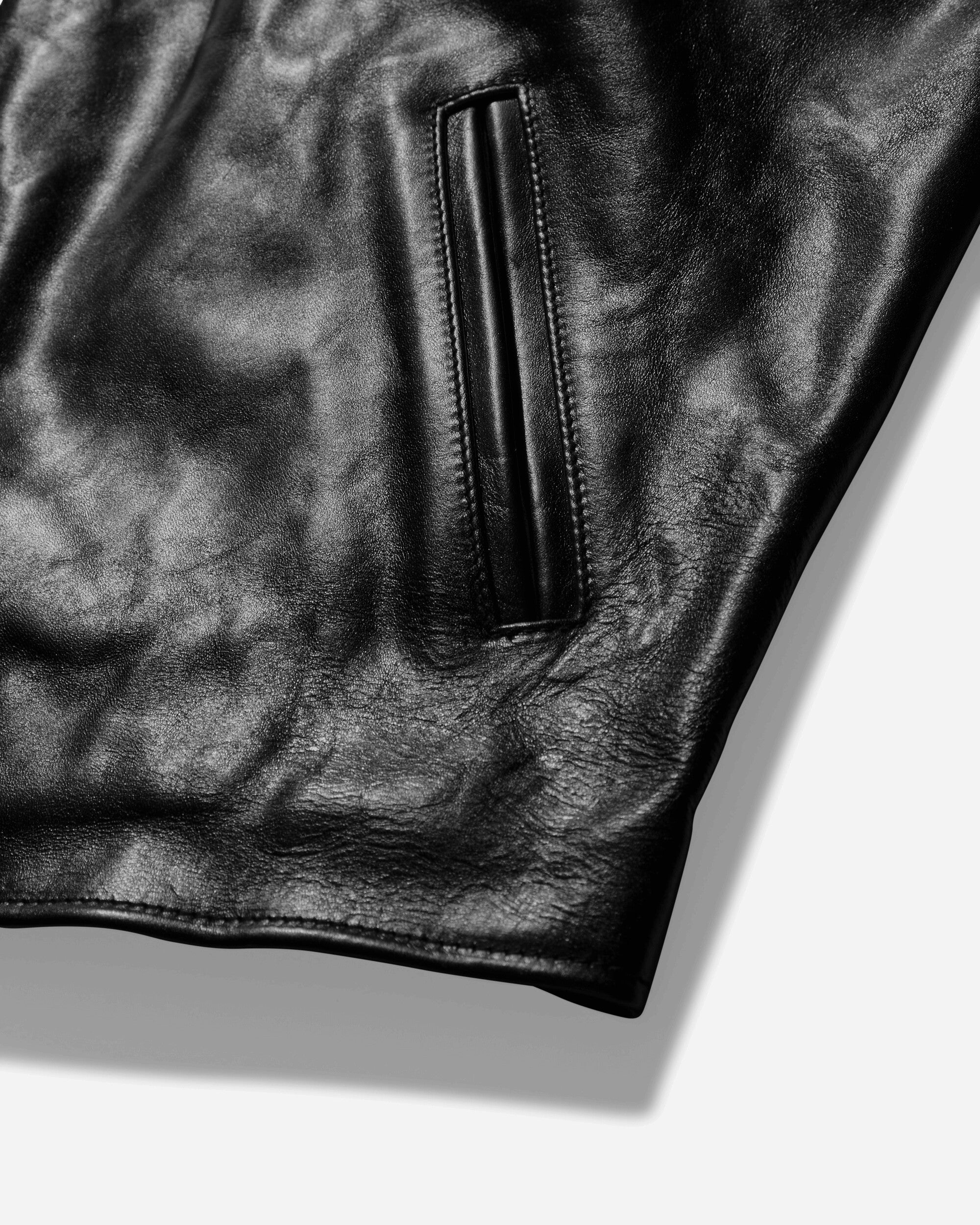 Men's Mini Leather Jacket Black - 3
