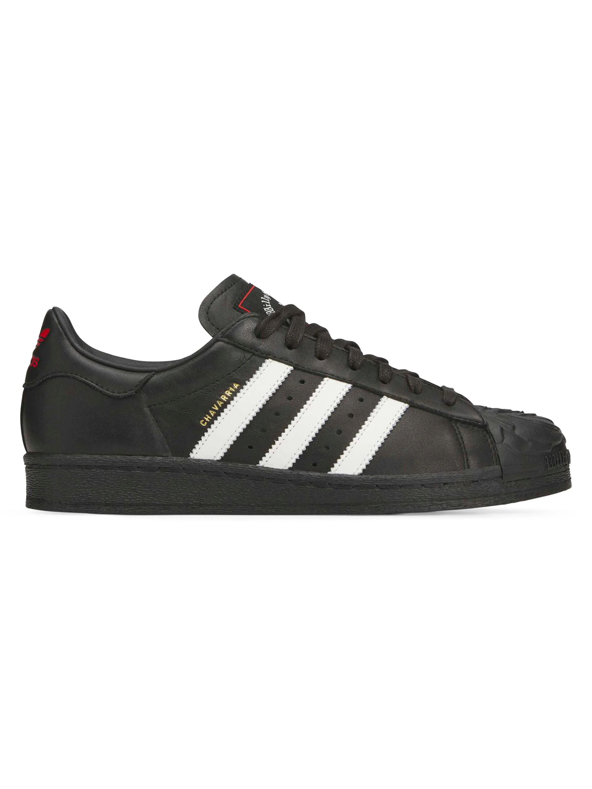 Men's adidas x Willy Chavarria Medaride Superstar Low-Top Sneakers - Core Black Optical White - 1