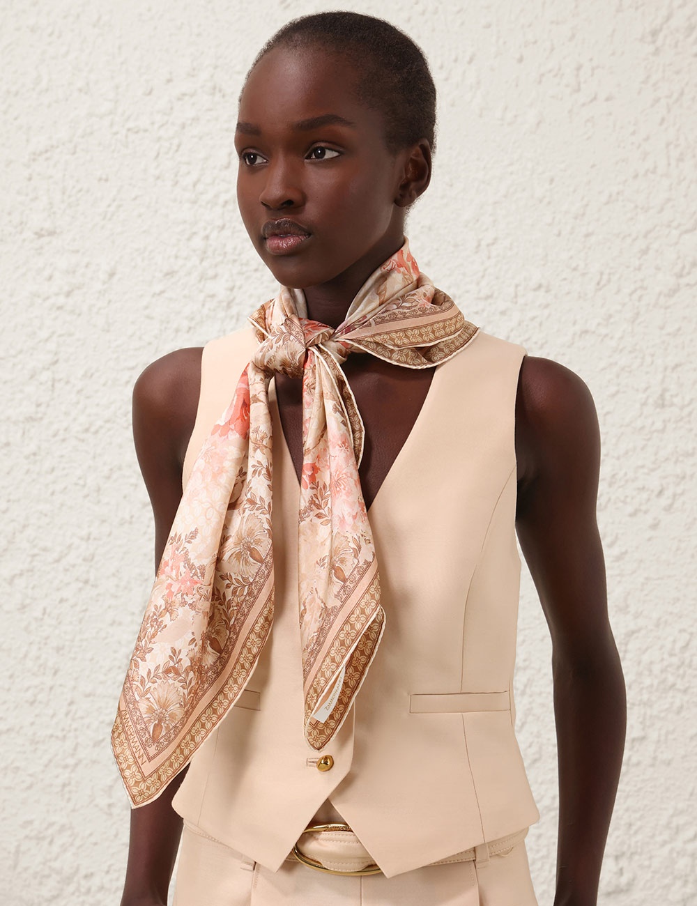 PRINTED SILK SQUARE 90 - 2